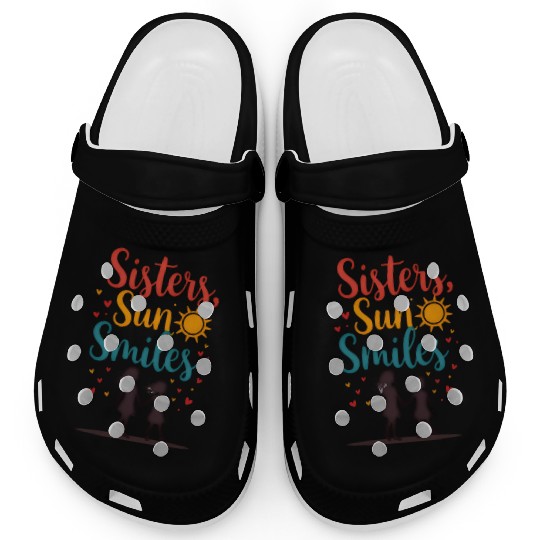 Sisters Sun Smiles Family Celebration Design Clogs