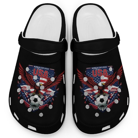 USA Soccer World Cup 2026 Eagle Patriotic Apparel Clogs