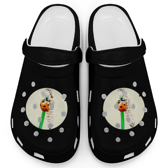 Small Steps Lead to Food – Ladybug Art Clogs