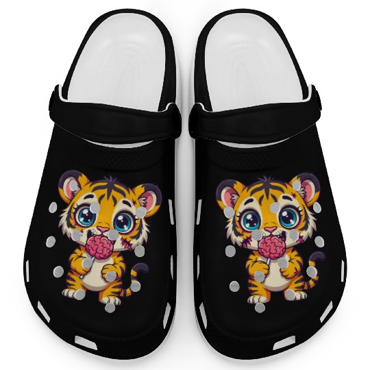 Cute Zombie Tiger Cub Clogs