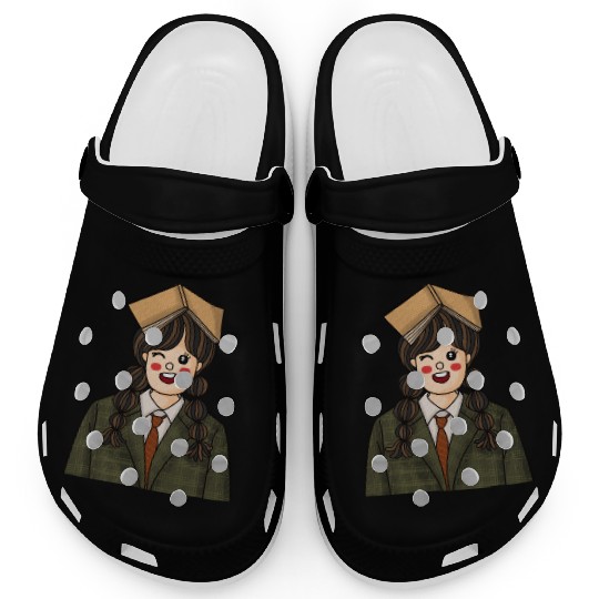 Whimsical Bookish Graduation Design Clogs