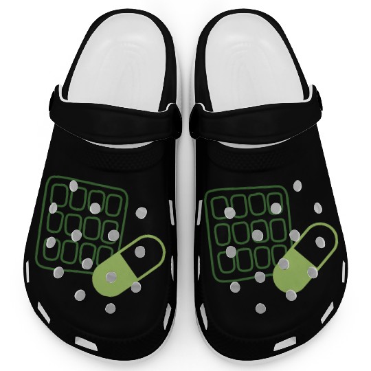 Waffle Pill Logo GnG Clogs