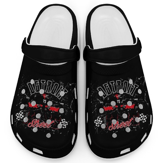 Retro Octobite Hot Rod Detroit Garage Clogs