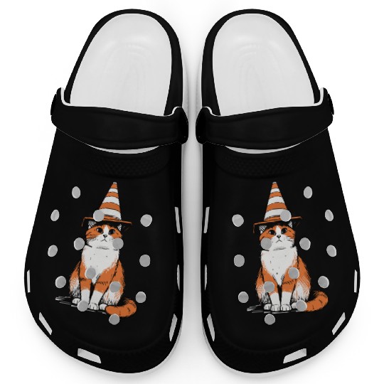 Traffic Cone Cat Clogs