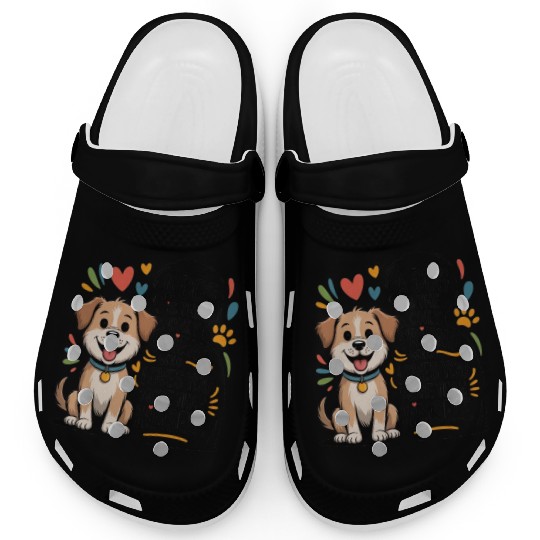 Dog Best Friend Love Quote Design Clogs