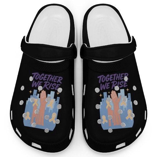 Together We Rise │ Childhood Cancer Awareness	 Clogs