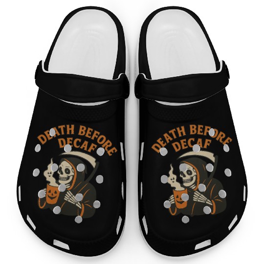 Funeral Halloween Tribute Clogs