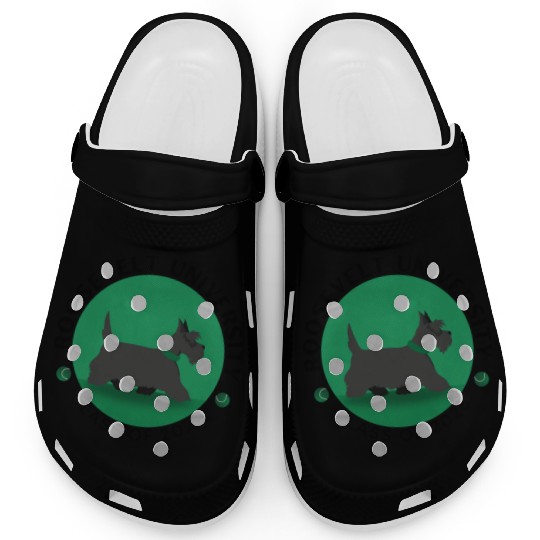 Cute Fala Dog College Illustration Clogs