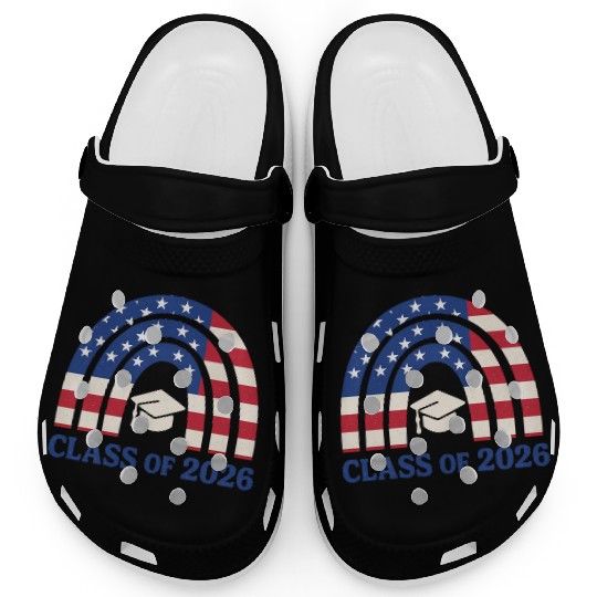 Senior 2026 | Graduation Class of 2026 Blue Design Clogs