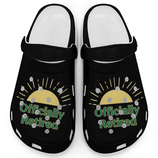 Sunrise Retirement Celebration Design Clogs