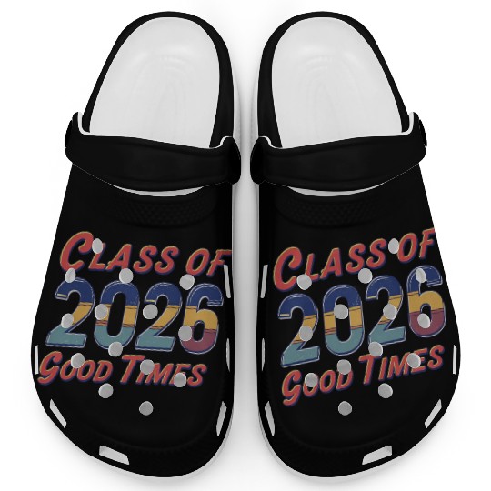 Class of 2026 Good Times Vintage Style Senior Clogs