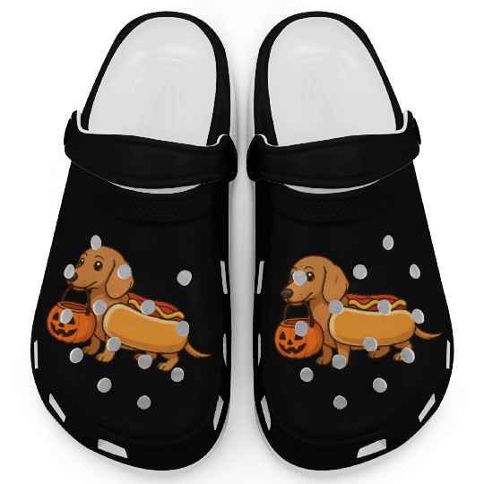 Hot Dog Dachshund Halloween Clogs