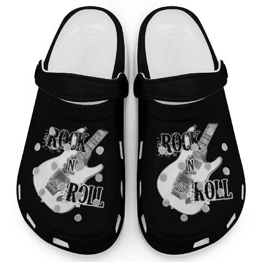 Rock and Roll Electric Guitar Design Clogs