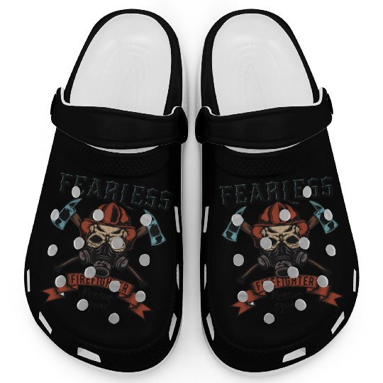 Resilient Firefighter Skull Emblem Clogs