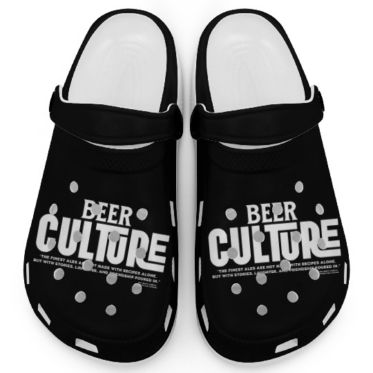 Beer Culture Typography Design Clogs