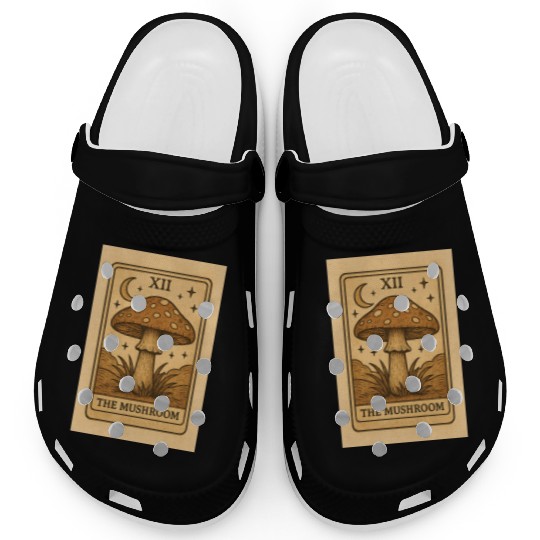 Mystic Mushroom Tarot Card Design Clogs