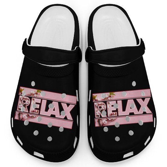 Cherry Blossom Relax Logo Clogs