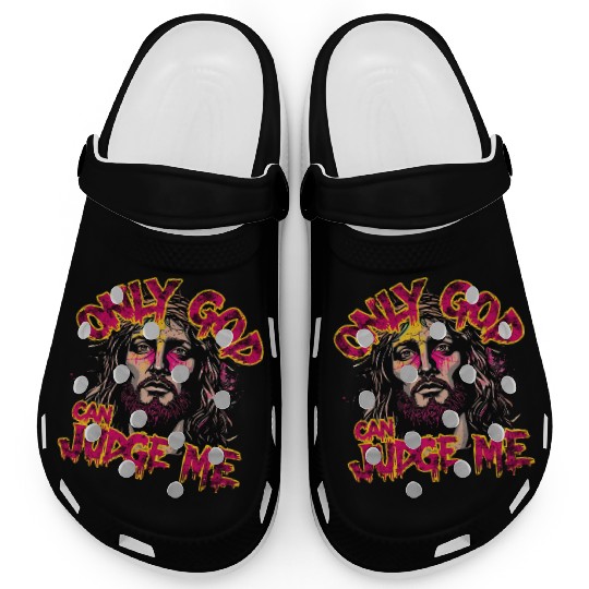 Religious Jesus Graffiti Style Design Clogs