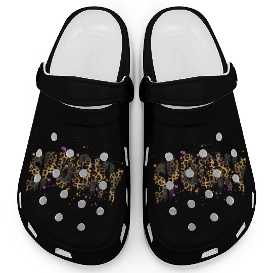 Spooky Season Leopard Halloween Spooky For Girls Clogs