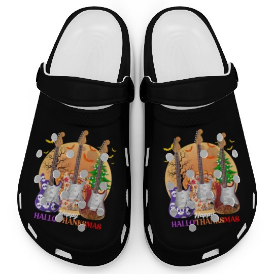 Happy HalloThanksMas Guitar  Clogs