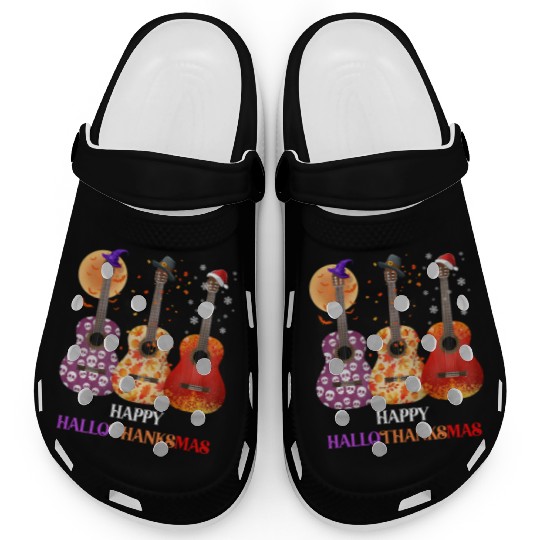 Happy HalloThanksMas Guitar  Clogs