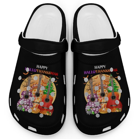 Happy HalloThanksMas Guitar  Clogs
