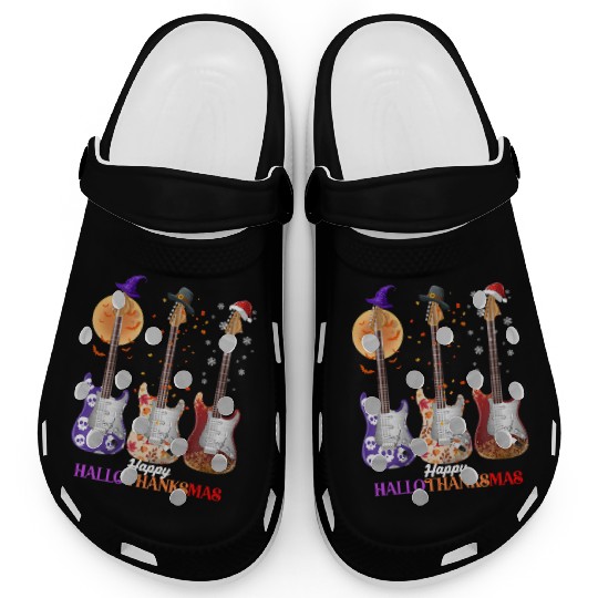 Happy HalloThanksMas Guitar  Clogs