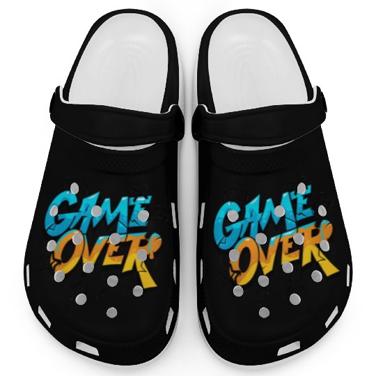 Graffiti Style Game Over Design Clogs
