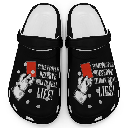 Red card funny designs Clogs