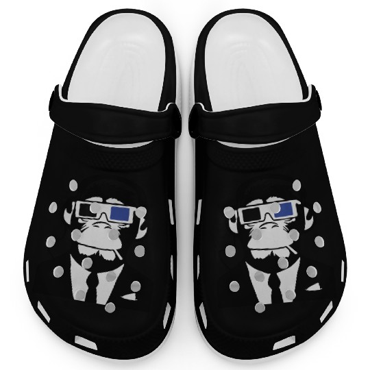3D Ape Monkey Club Electro Motive Headphones Clogs