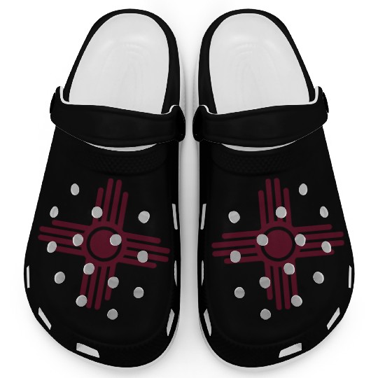 Zia Sun, Zia Pueblo, New Mexico, Sun Symbol, SVG, Clogs