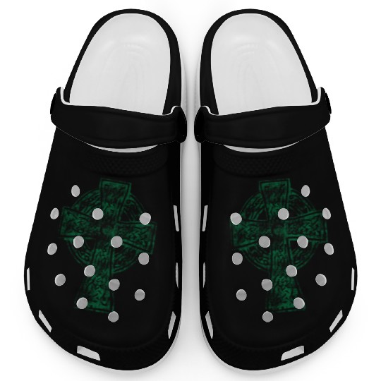 Classic Vintage Style Celtic Cross Crucifix Clogs