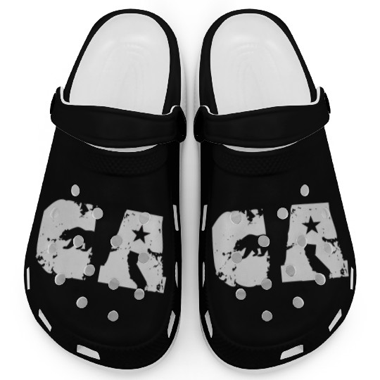 California Bear State Abbreviation Clogs