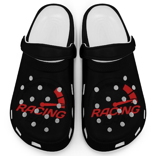 Racing team speedometer quick lawn Clogs