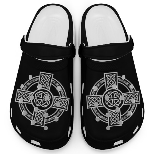 Celtic Cross Ireland Intricate Knotwork Design Clogs