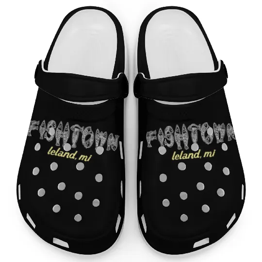 Leland Fishtown Michigan Up North Clogs