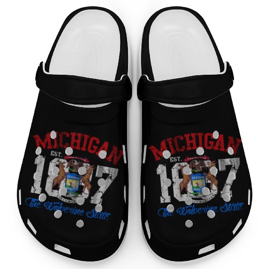Michigan Wolverine State Clogs