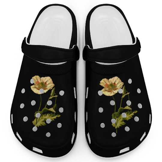 Opium poppy (detailed) Clogs
