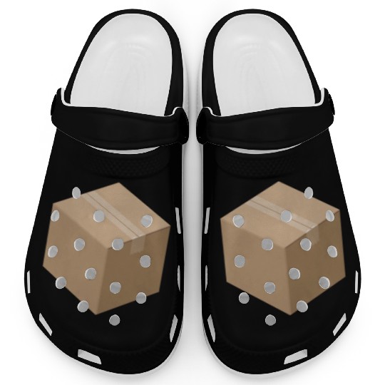 3D Isometric Cardboard Box Clogs