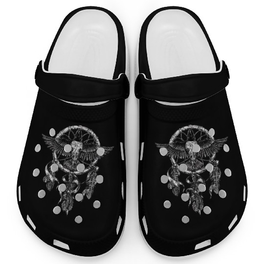AD Skull Crow Dreamcatcher Clogs