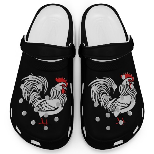 Cock witty bird Clogs
