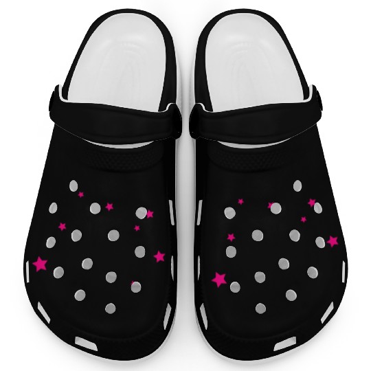 Stars, Pink, Bling Bling Clogs