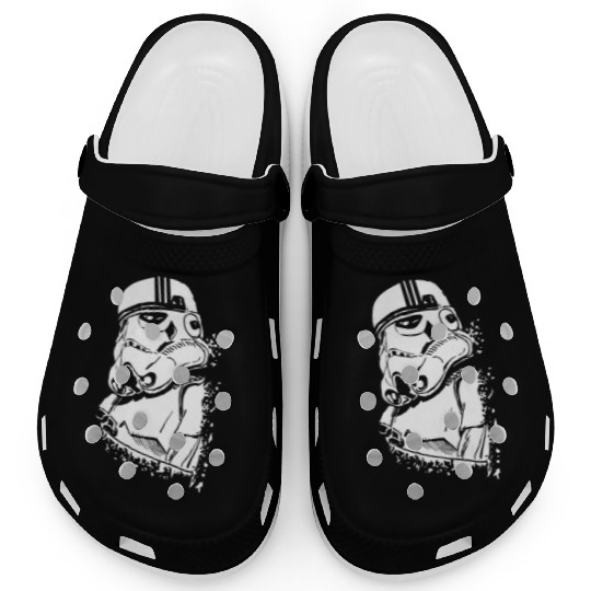 Funny and cool Star Wars Stormtrooper graffiti Clogs