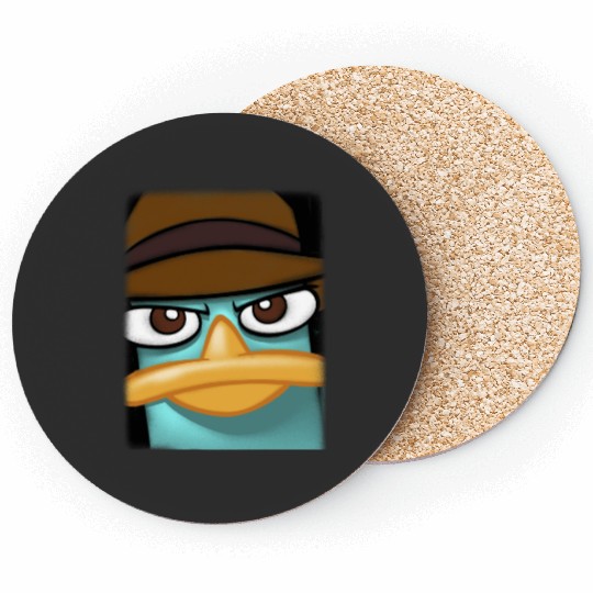 Disneys Phineas And Ferb Perry The Platypus Big Face Portrait Coasters