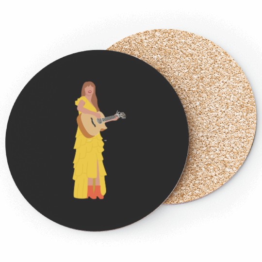 Eras Tour Surprise Songs (Yellow) Coasters