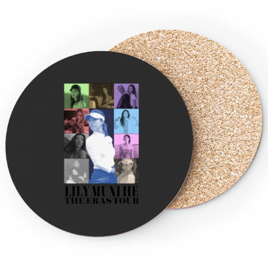 Lily Muni He Eras Tour Golf  Style Art Coasters