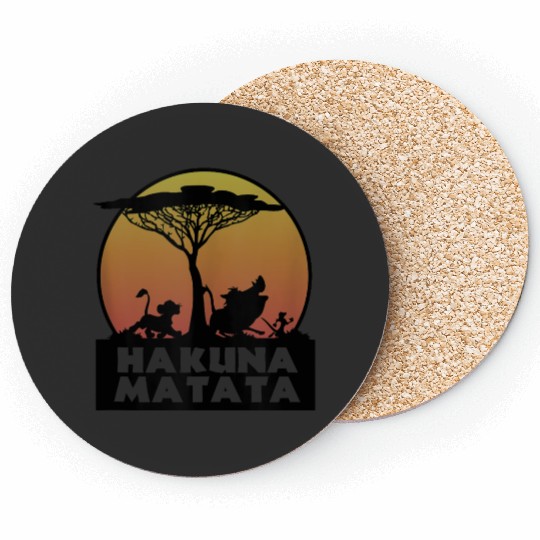 disneys The Lion King Hakuna Matata Characters Silhouette  gifts Coasters