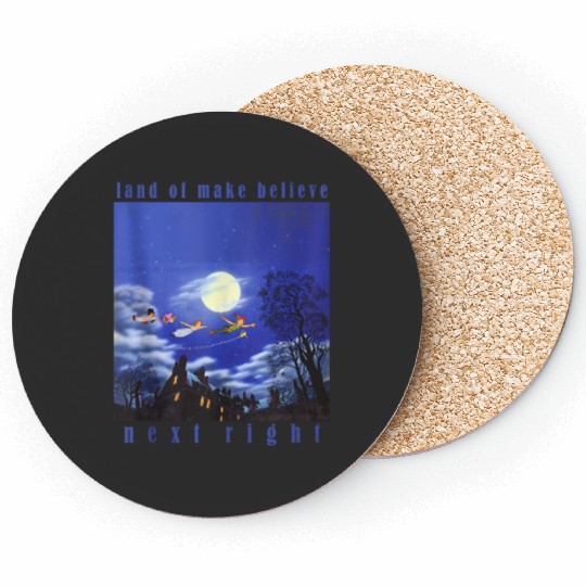 disneys Peter Pan Land Of Make Believe Next Right Poster Coasters