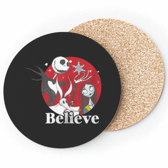 disneys The Nightmare Before Christmas Believe Family Shot Coasters