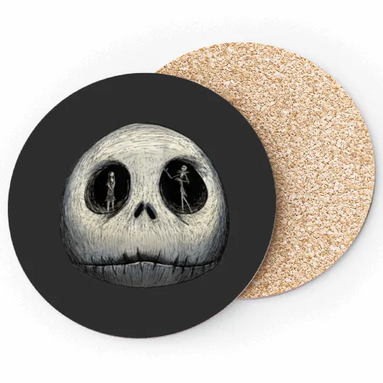 disneys The Nightmare Before Christmas Sally And Jack Face Coasters